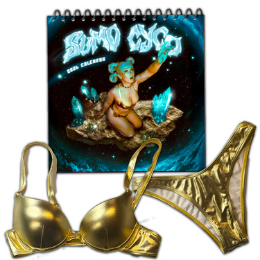 Gold Bikini & Calendar