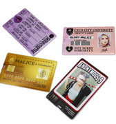 Photo of our credit card size, collectable usb sticks